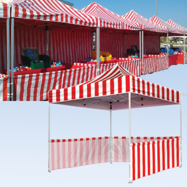 10' x 10' Red & White Tent