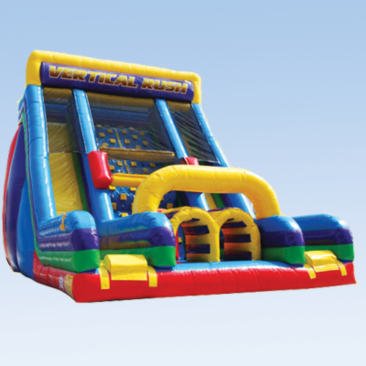 Vertical Rush/Inflatable Rock wall & slide